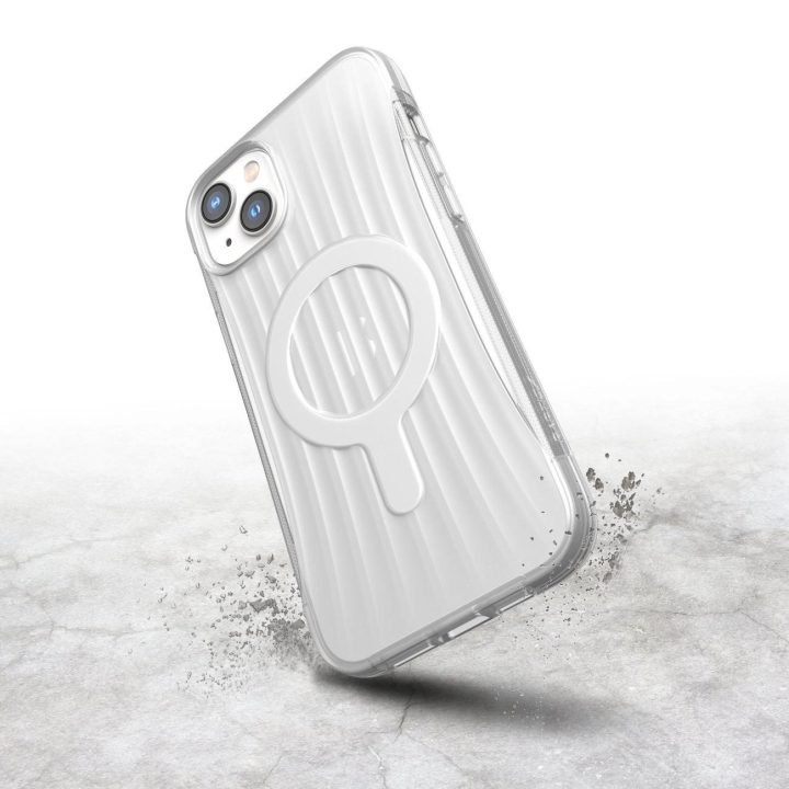 Raptic X-Doria Clutch dėklas iPhone 14 Plus su MagSafe galiniu dangteliu, skaidrus