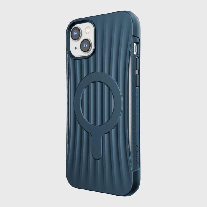 Raptic X-Doria Clutch dėklas iPhone 14 Plus su MagSafe galiniu dangteliu, mėlynas