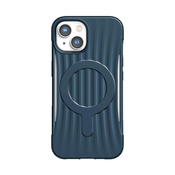 Raptic X-Doria Clutch dėklas iPhone 14 Plus su MagSafe galiniu dangteliu, mėlynas