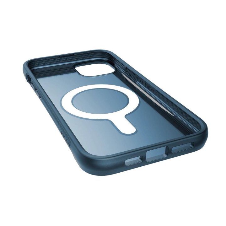 Raptic X-Doria Clutch dėklas iPhone 14 Plus su MagSafe galiniu dangteliu, mėlynas