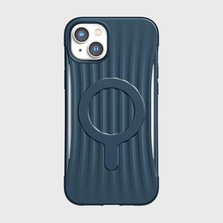 Raptic X-Doria Clutch dėklas iPhone 14 Plus su MagSafe galiniu dangteliu, mėlynas