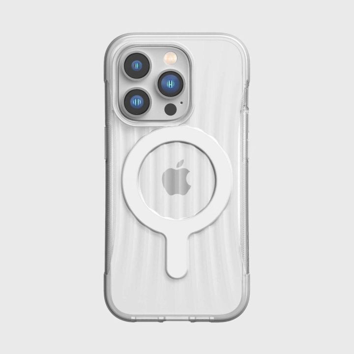 Raptic X-Doria Clutch dėklas iPhone 14 Pro su MagSafe galiniu dangteliu, skaidrus