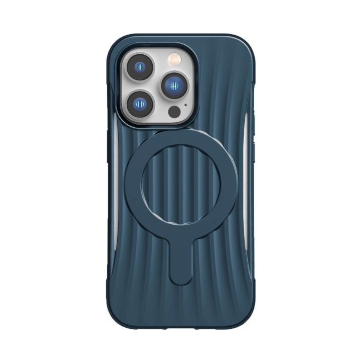 Raptic X-Doria Clutch dėklas iPhone 14 Pro su MagSafe galiniu dangteliu, mėlynas