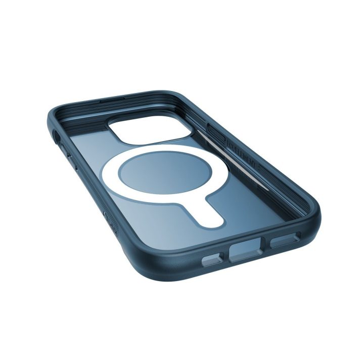 Raptic X-Doria Clutch dėklas iPhone 14 Pro su MagSafe galiniu dangteliu, mėlynas