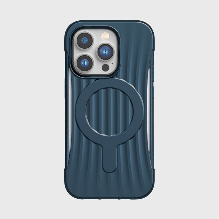Raptic X-Doria Clutch dėklas iPhone 14 Pro su MagSafe galiniu dangteliu, mėlynas