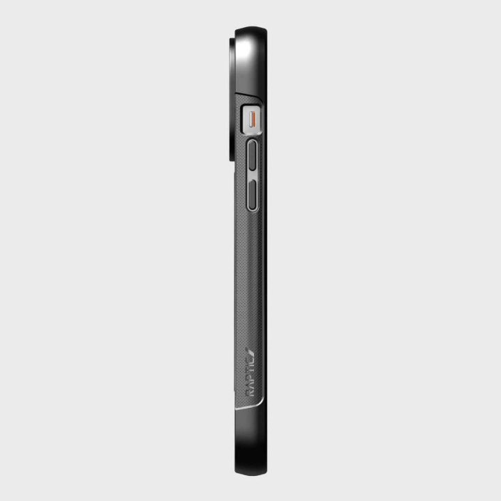 Raptic X-Doria Clutch dėklas iPhone 14 Pro Max su MagSafe galiniu dangteliu, juodas