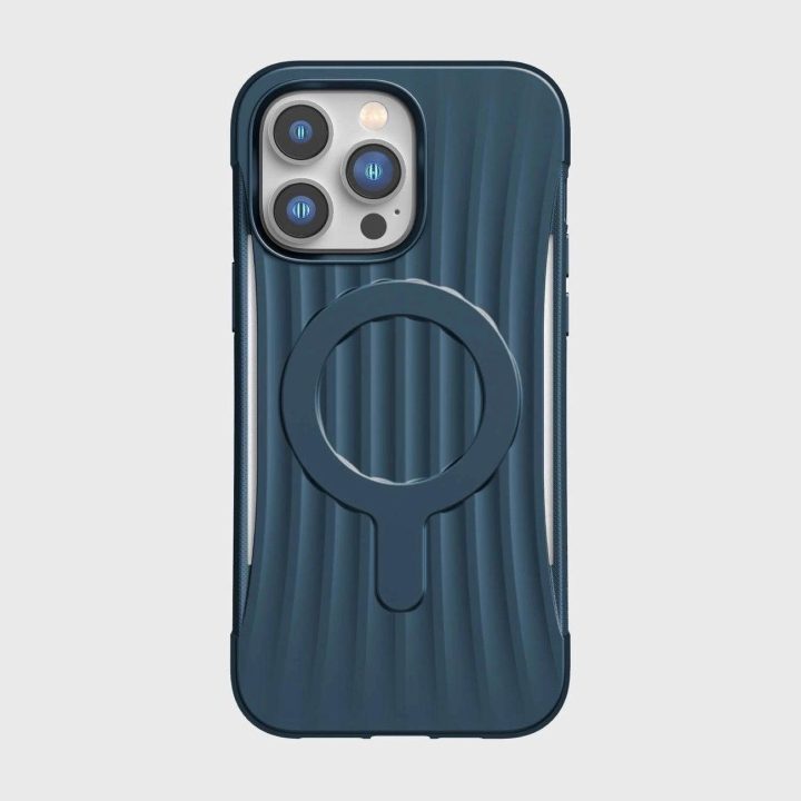Raptic X-Doria Clutch dėklas iPhone 14 Pro Max su MagSafe galiniu dangteliu, mėlynas