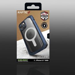 Raptic X-Doria saugus dėklas iPhone 14 su MagSafe šarvuotu mėlynu dangteliu