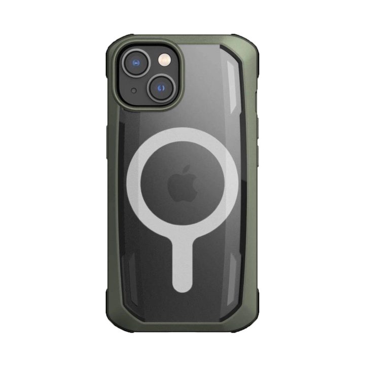 Raptic X-Doria saugus dėklas iPhone 14 su MagSafe šarvuotu dangteliu, žalias