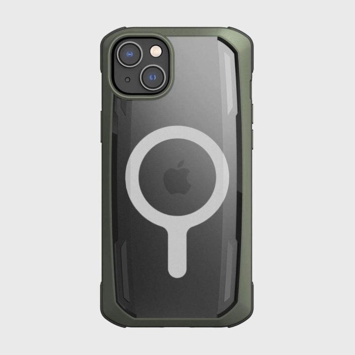 Raptic X-Doria saugus dėklas iPhone 14 su MagSafe šarvuotu dangteliu, žalias