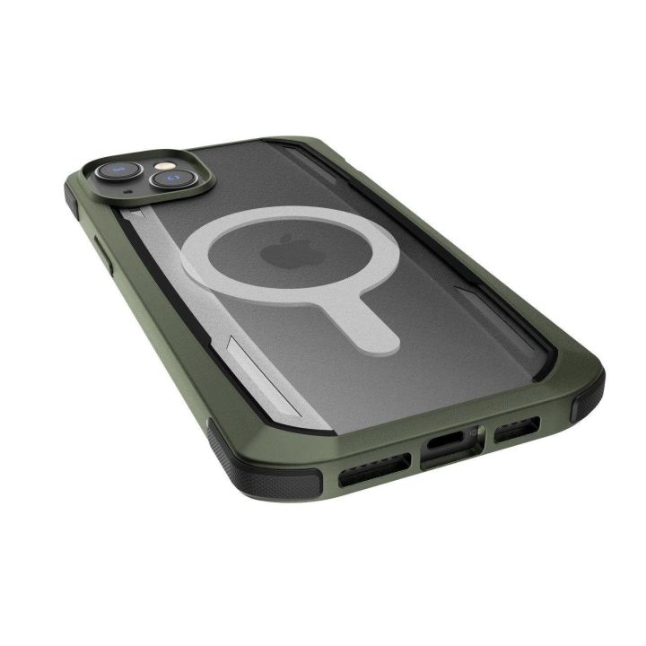 Raptic X-Doria saugus dėklas iPhone 14 su MagSafe šarvuotu dangteliu, žalias