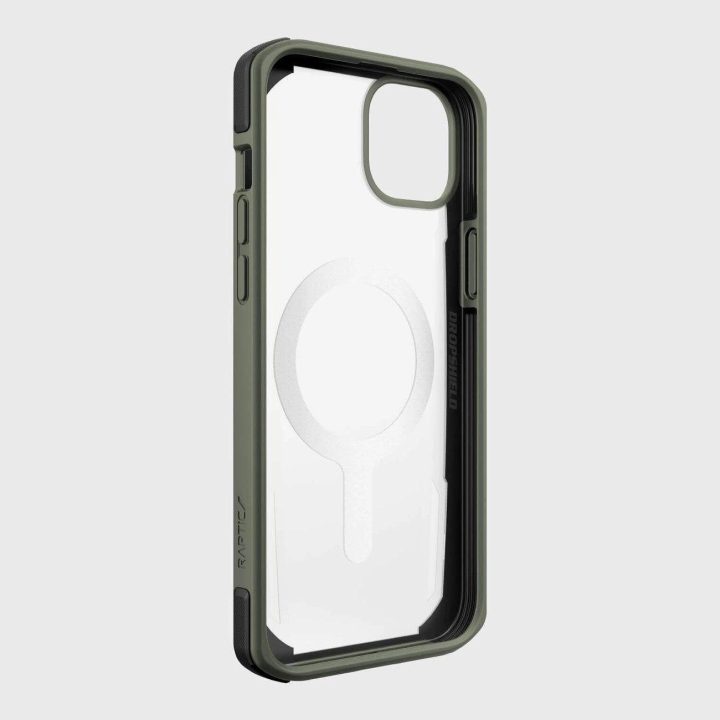 Raptic X-Doria saugus dėklas iPhone 14 su MagSafe šarvuotu dangteliu, žalias