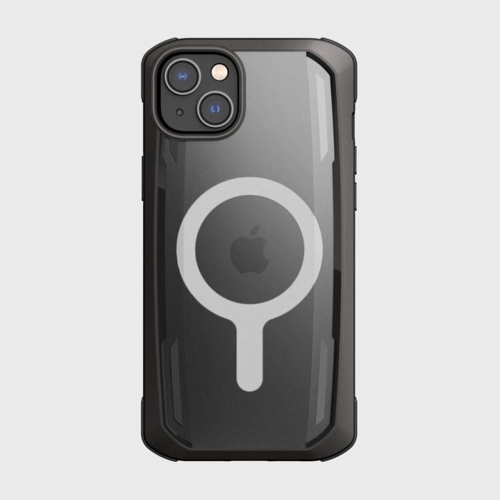 Raptic X-Doria saugus dėklas iPhone 14 Plus su MagSafe šarvuotu dangteliu, juodas