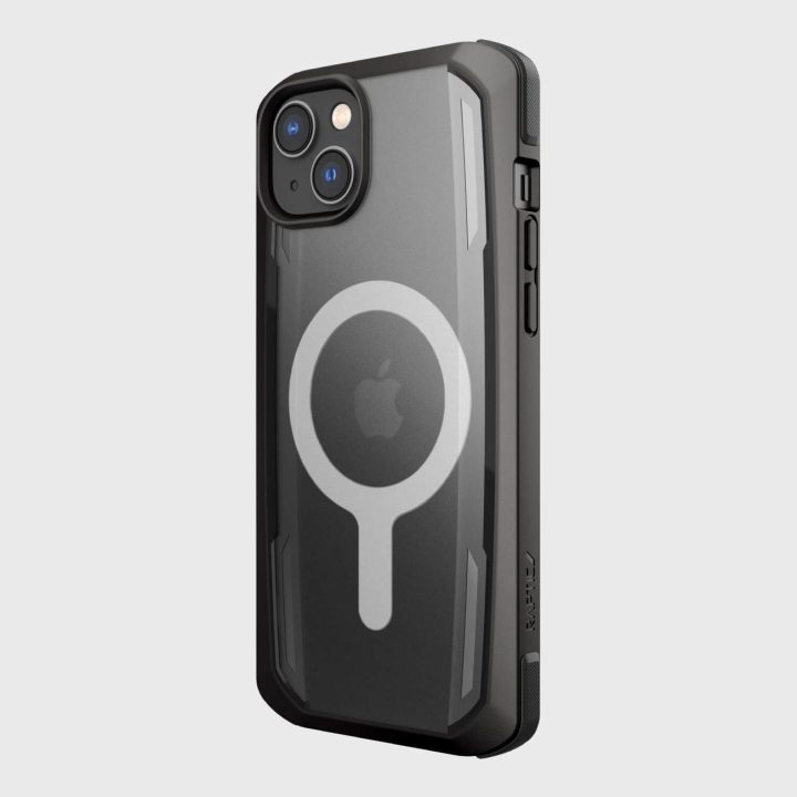 Raptic X-Doria saugus dėklas iPhone 14 Plus su MagSafe šarvuotu dangteliu, juodas