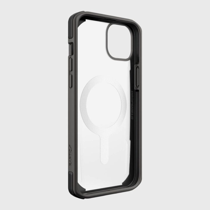 Raptic X-Doria saugus dėklas iPhone 14 Plus su MagSafe šarvuotu dangteliu, juodas