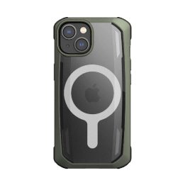 Raptic X-Doria saugus dėklas iPhone 14 Plus su MagSafe šarvuotu dangteliu, žalias