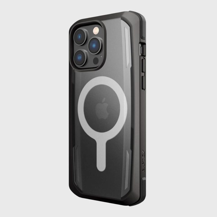 Raptic X-Doria saugus dėklas iPhone 14 Pro su MagSafe šarvuotu dangteliu, juodas