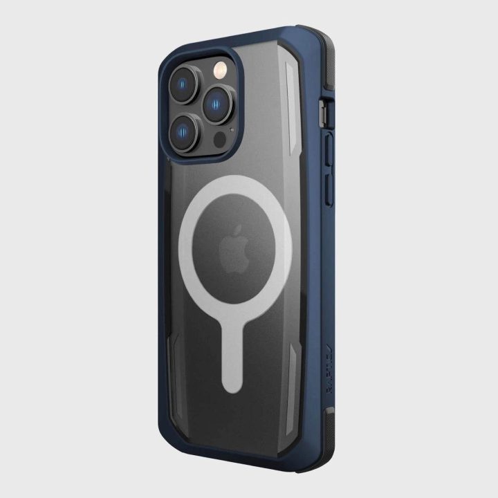 Raptic X-Doria saugus dėklas iPhone 14 Pro su MagSafe šarvuotu dangteliu, mėlynas