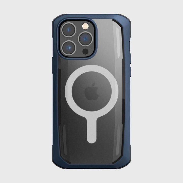 Raptic X-Doria saugus dėklas iPhone 14 Pro su MagSafe šarvuotu dangteliu, mėlynas