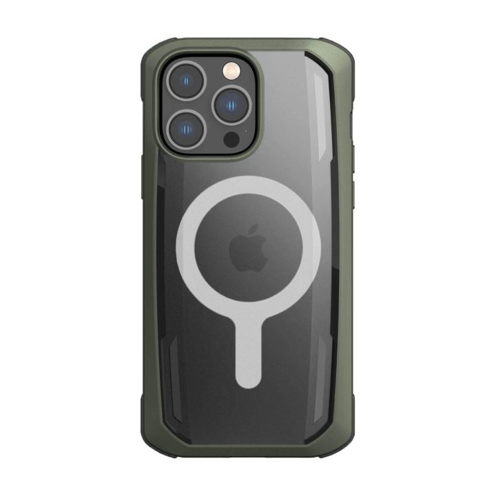 Raptic X-Doria saugus dėklas iPhone 14 Pro su MagSafe šarvuotu dangteliu, žalias