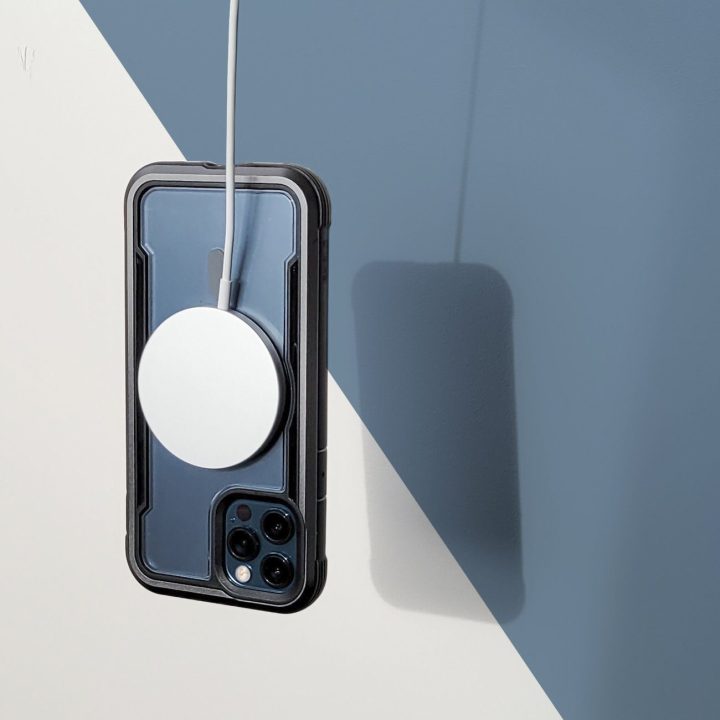 Raptic X-Doria saugus dėklas iPhone 14 Pro su MagSafe šarvuotu dangteliu, žalias