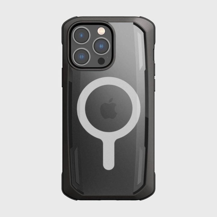 Raptic X-Doria saugus dėklas iPhone 14 Pro Max su MagSafe šarvuotu dangteliu, juodas