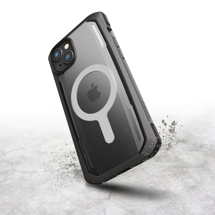 Raptic X-Doria saugus dėklas iPhone 14 Pro Max su MagSafe šarvuotu dangteliu, juodas