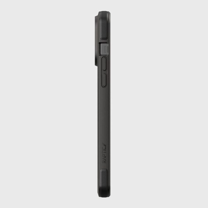 Raptic X-Doria saugus dėklas iPhone 14 Pro Max su MagSafe šarvuotu dangteliu, juodas