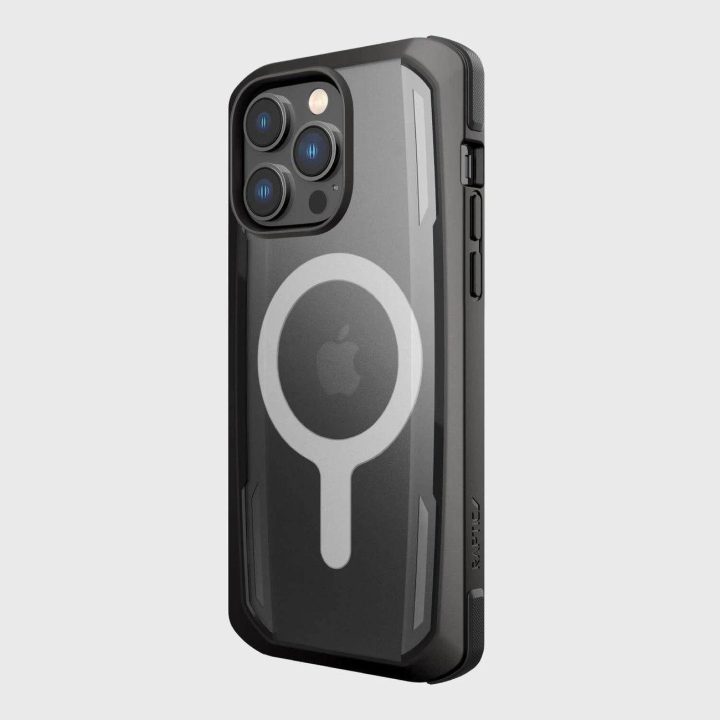 Raptic X-Doria saugus dėklas iPhone 14 Pro Max su MagSafe šarvuotu dangteliu, juodas
