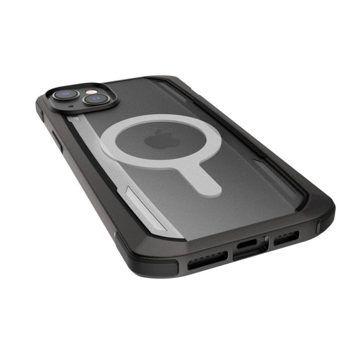 Raptic X-Doria saugus dėklas iPhone 14 Pro Max su MagSafe šarvuotu dangteliu, juodas