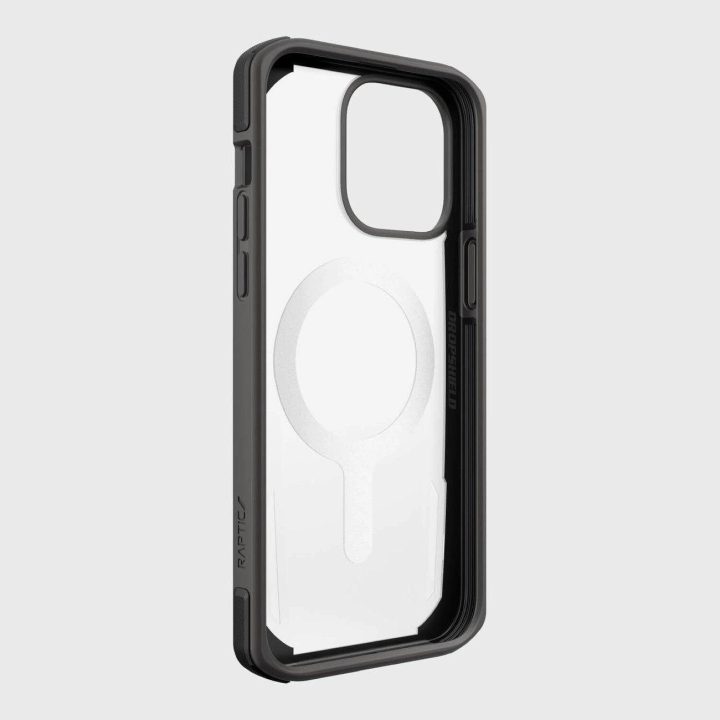Raptic X-Doria saugus dėklas iPhone 14 Pro Max su MagSafe šarvuotu dangteliu, juodas