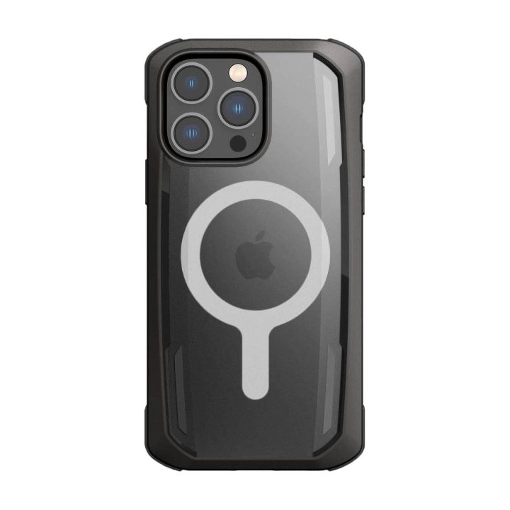 Raptic X-Doria saugus dėklas iPhone 14 Pro Max su MagSafe šarvuotu dangteliu, juodas