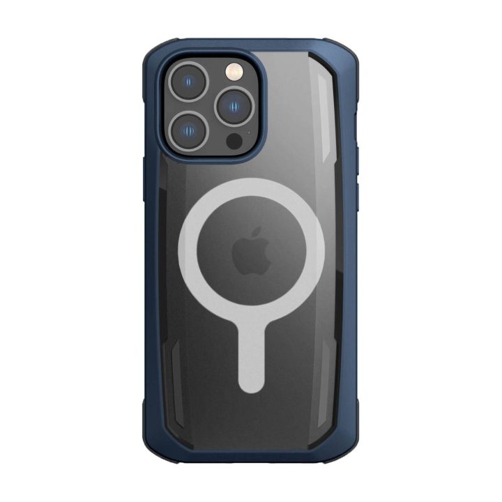 Raptic X-Doria saugus dėklas iPhone 14 Pro Max su MagSafe šarvuotu dangteliu, mėlynas