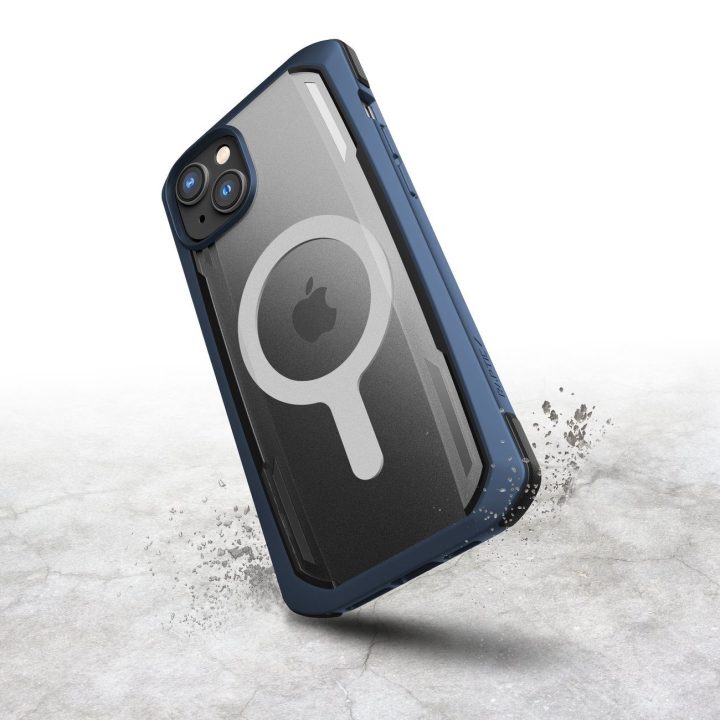 Raptic X-Doria saugus dėklas iPhone 14 Pro Max su MagSafe šarvuotu dangteliu, mėlynas