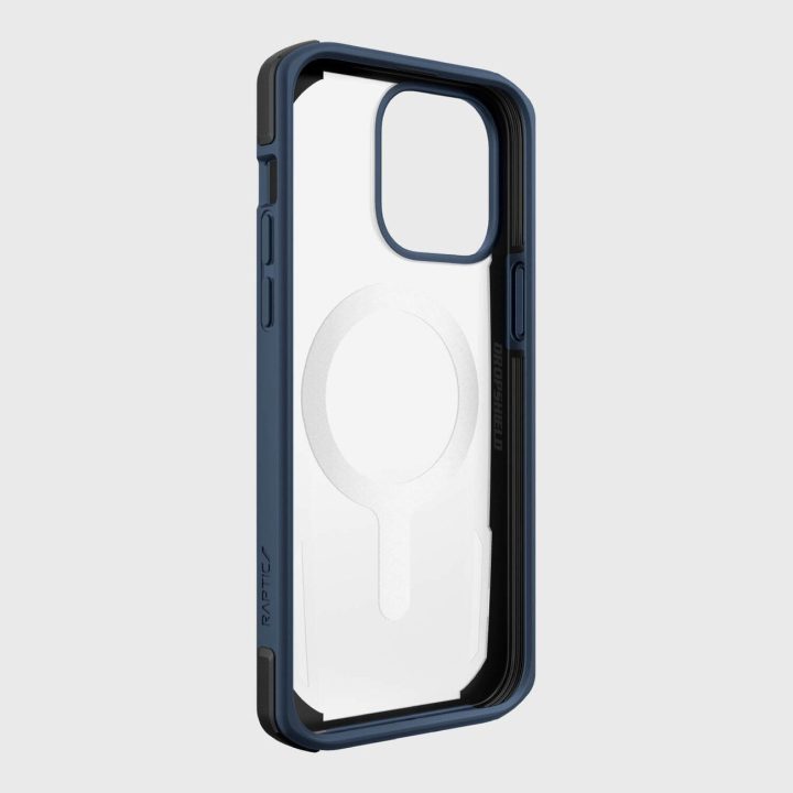 Raptic X-Doria saugus dėklas iPhone 14 Pro Max su MagSafe šarvuotu dangteliu, mėlynas