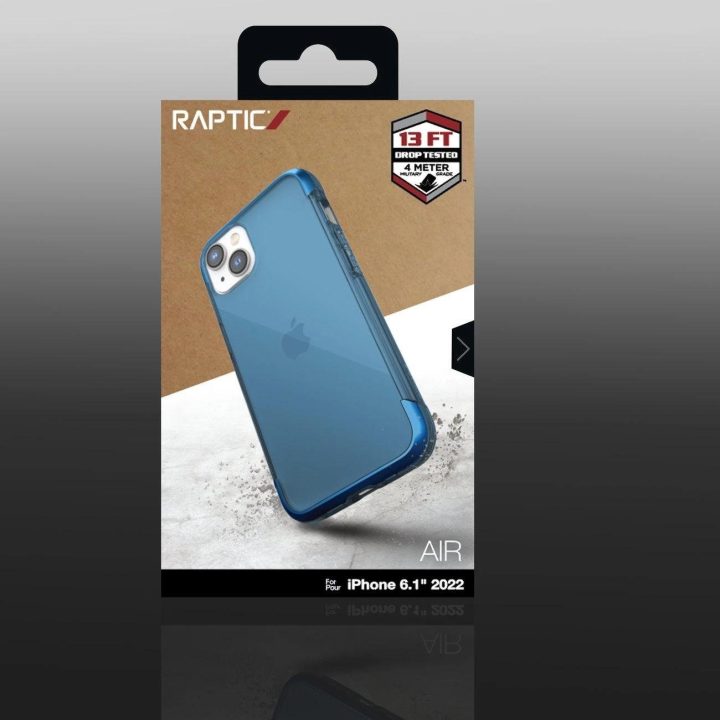 Raptic X-Doria Air dėklas iPhone 14 šarvuotas dangtelis mėlynas