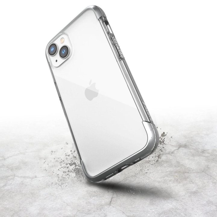 Raptic X-Doria Air dėklas iPhone 14 Plus , šarvuotas dangtelis, sidabrinis