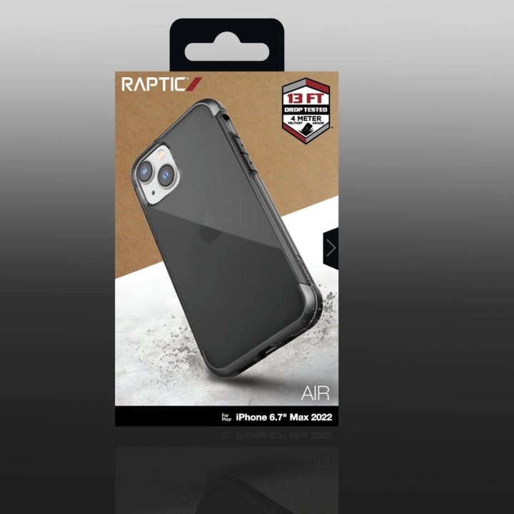 Raptic X-Doria Air dėklas iPhone 14 Plus šarvuotas dangtelis pilkas