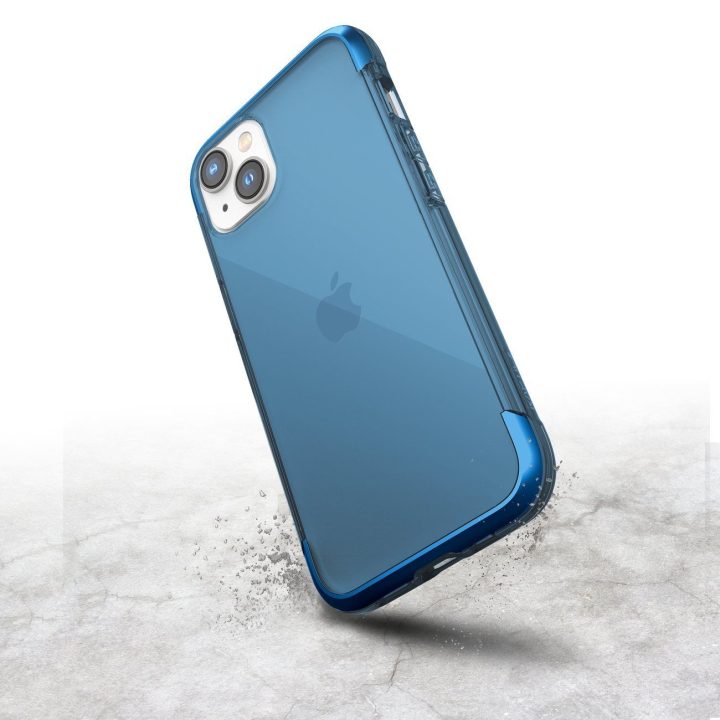 Raptic X-Doria Air dėklas iPhone 14 Plus su šarvuotu dangteliu, mėlynas