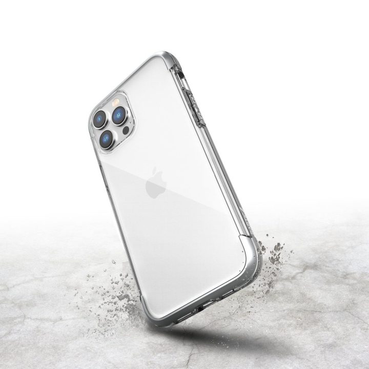 Raptic X-Doria Air dėklas iPhone 14 Pro šarvuotas dangtelis sidabrinis