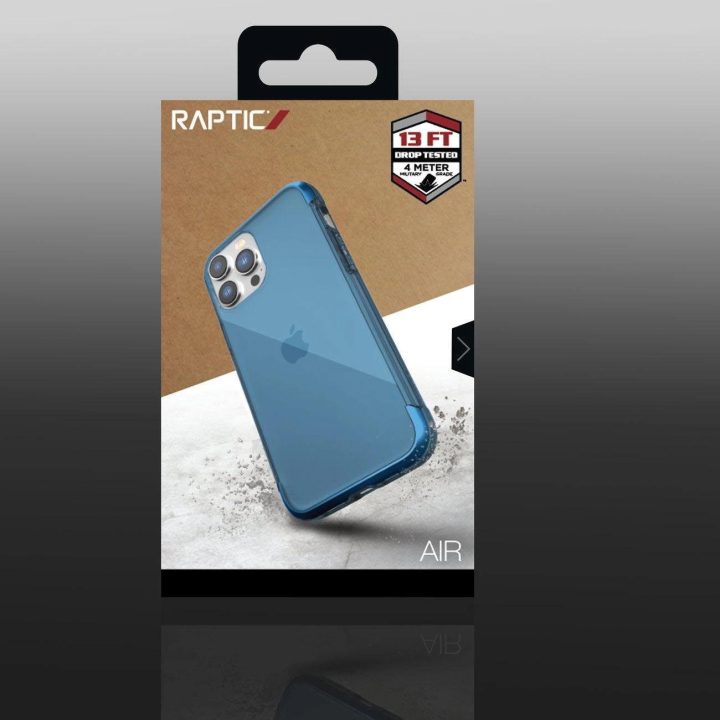 Raptic X-Doria Air dėklas iPhone 14 Pro Max su šarvuotu dangteliu, mėlynas