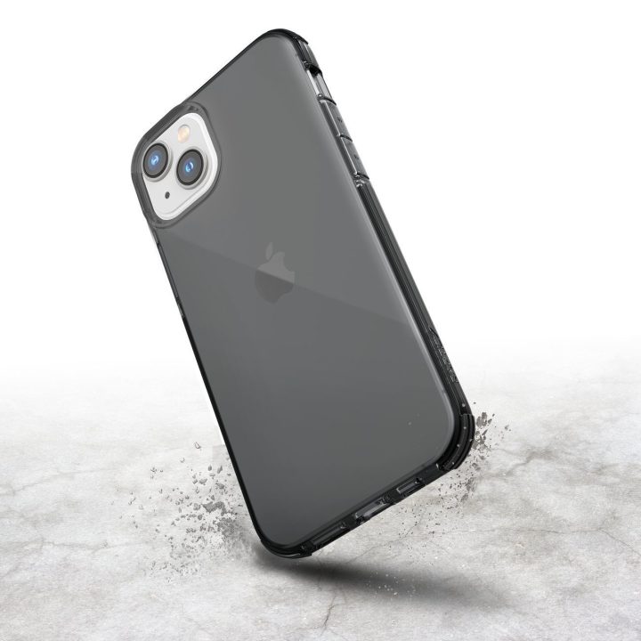 Raptic X-Doria skaidrus dėklas iPhone 14 šarvuotas dangtelis pilkas