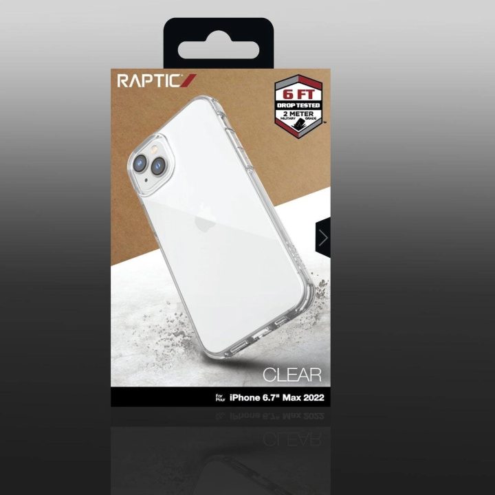 Raptic X-Doria skaidrus dėklas iPhone 14 Plus šarvuotas skaidrus dangtelis