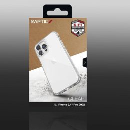 Raptic X-Doria skaidrus dėklas iPhone 14 Pro šarvuotas skaidrus dangtelis