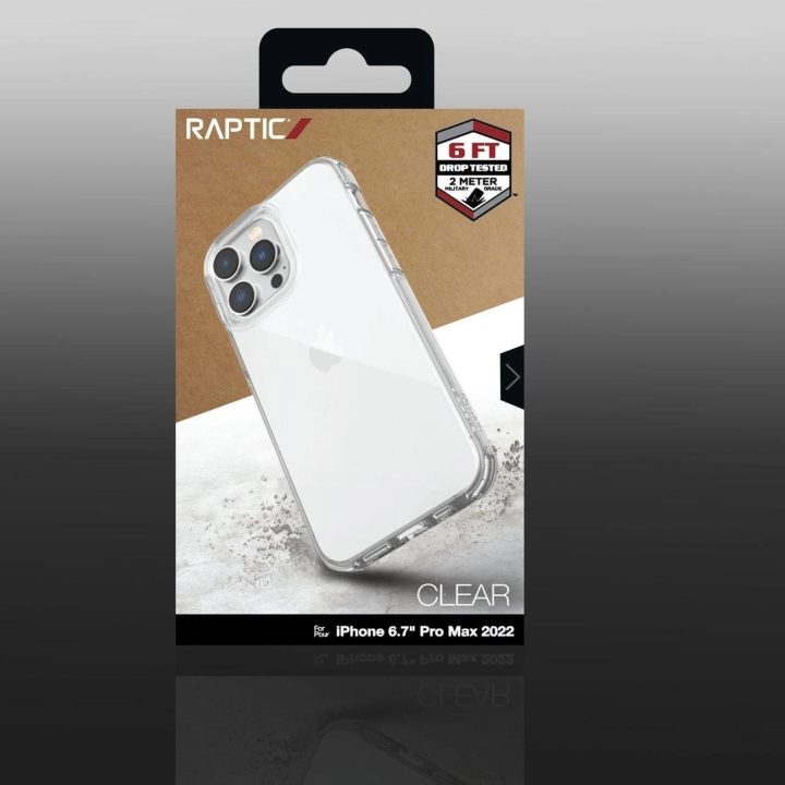 Raptic X-Doria skaidrus dėklas iPhone 14 Pro Max šarvuotas skaidrus dangtelis