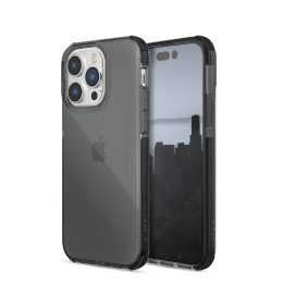 Raptic X-Doria skaidrus dėklas iPhone 14 Pro Max šarvuotas dangtelis juodas