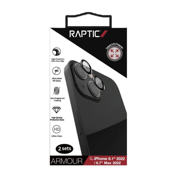Raptic X-Doria Armor Camera Glass iPhone 14 Plus galinės kameros grūdintas stiklas