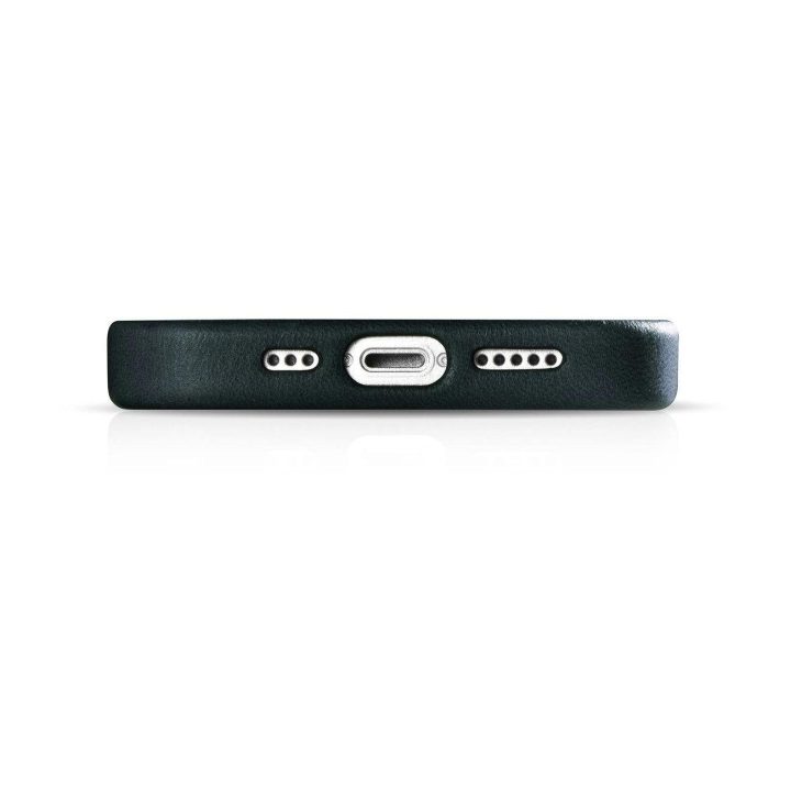 iCarer Oil Wax Premium odinis dėklas iPhone 14 Plus magnetinis odinis dėklas su MagSafe , tamsiai mėlynas (WMI14220703-BU)