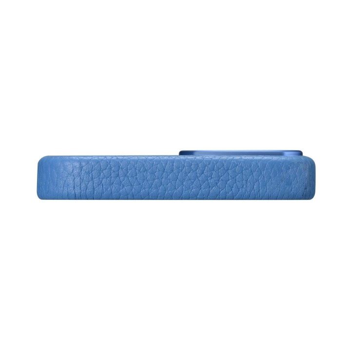 iCarer Litchi Premium odinis dėklas iPhone 14 Plus magnetinis odinis dėklas su MagSafe , šviesiai mėlynas (WMI14220711-LB)