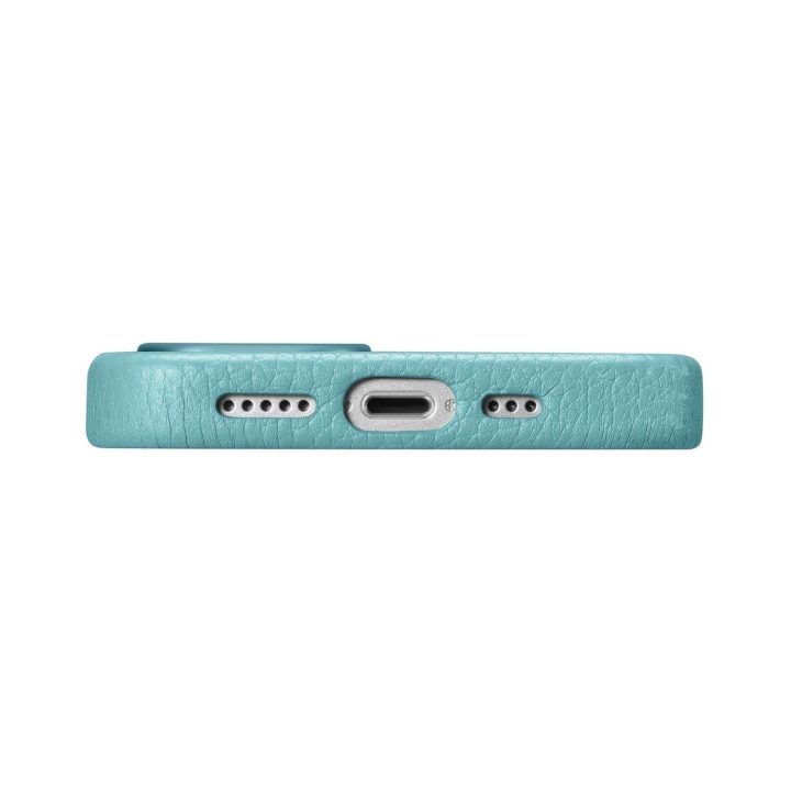 iCarer Litchi Premium odinis dėklas iPhone 14 Plus magnetinis odinis dėklas su MagSafe , žalias (WMI14220711-GN)